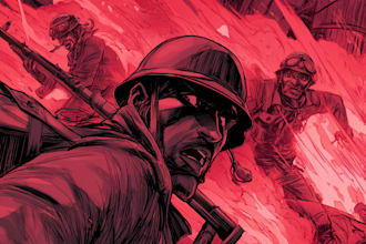 comic book illustration with comic book illustrator