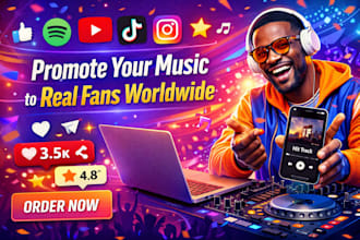 do music, song, or video promotion campaign