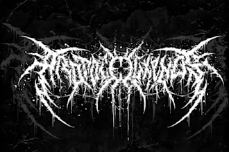 design metalcore logo with best detail
