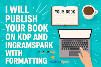 publish your books on KDP and ingramspark with formatting