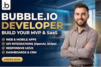 develop bubble io web app mvp scalable saas bubble app developer