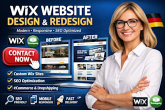 design wix dropshipping website design redesign modern responsive seo optimized