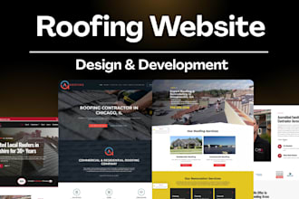 build roofing website for contractors with quote forms