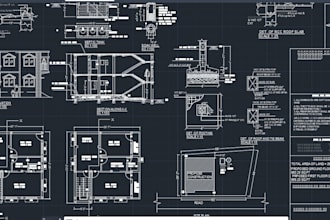 draw professional floor plan, architectural and cad drawings