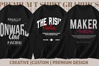 do create minimalist t shirt design and typography t shirt