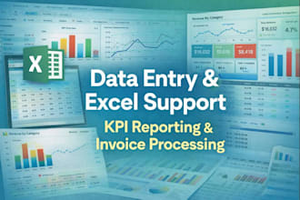 accurate data entry, excel tracking and KPI reporting
