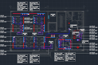 design hvac system with heat load and duct sizing