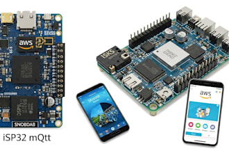 design iot pcb, esp32, arduino, raspberry pi with AWS, mqtt, and iot apps