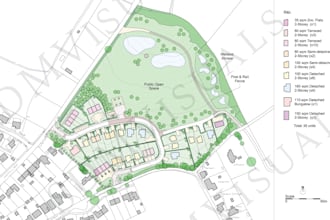 design and create drawings for a concept master plan layout