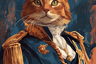 make a custom pet portrait