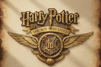 design a vintage wizard magic logo with classic mystical style