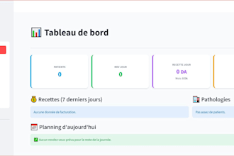 je développe un logiciel pro de gestion pour endocrinologue