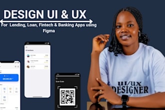 design modern UI UX for lending, loan, fintech  and  banking apps