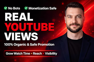 promote your youtube video with real organic views and channel growth
