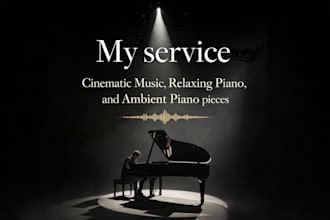 record cinematic music, relaxing piano, and ambient piano pieces