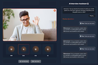develop ai assistant web app, ai interview copilot and ai mock interview