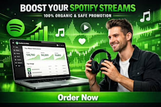 boost your spotify streams organically and safely