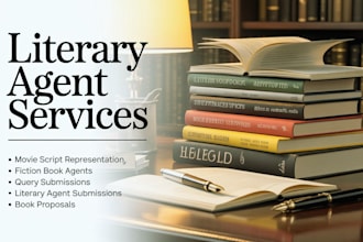 find literary agent for your book screenplay movie script fiction