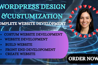 do custom website and website development build website, front end development