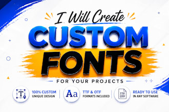 design a custom font for your brand or project