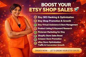 do etsy SEO rank promote esty shop amazon store ebay shopify shop to boost sales