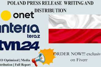 write and distribute a poland press release for top polish media coverage