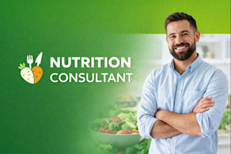 be your nutrition consultant, create customized meal plan nutrition research