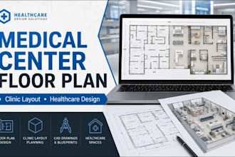 design medical center floor plan healthcare architecture clinic layout blueprint