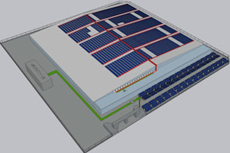 design solar pv system with drawings, boq and layout