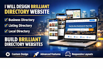 design brilliant directory website, business directory listing directory