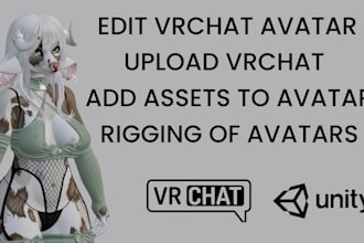 edit, fix, and upload your vrchat avatar