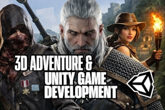 develop 3d adventure game, multiplayer game, 3d action game and roleplaying