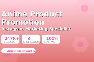 promote your anime products to 247k engaged anime fans