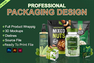 design unique, creative and premium packaging design