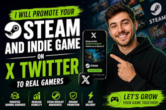 promote your indie game on x twitter for organic exposure