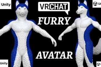 do realistic vrchat avatar furry avatar 3d model nsfw