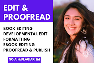 proofread, copy edit, and polish your book and manuscript