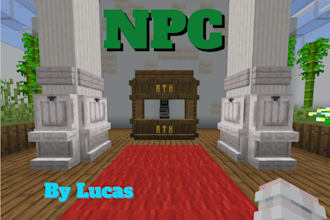 create any minecraft bedrock npc