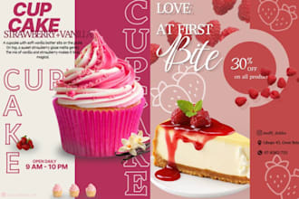 design flyers with a clean and trendy layout