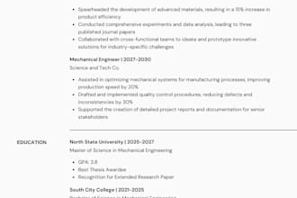 professionally format and design your resume or CV