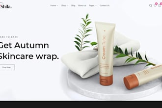 skincare shopify store beauty website skin care website shopify skin care store