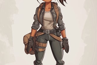 draw 2d game character or 2d game character
