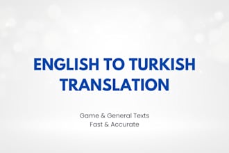 translate english to turkish game and general texts