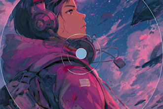 make anime styled cover art