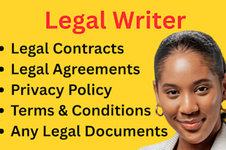 write your legal documents, contracts, agreements, mou, nda and policies
