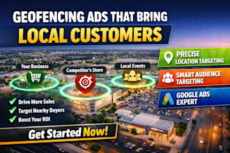 create geofencing ads to target local customers and sales
