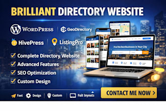design wordpress business directory website geodirectory hivepress listingpro