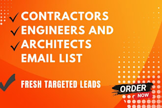 provide general contractors and home builders targeted emails lead generation