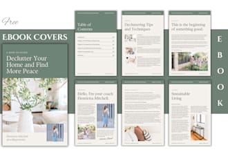 design professional ebook, workbook, lead magnet and PDF