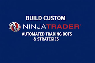 build custom ninjatrader automated trading bots and strategies